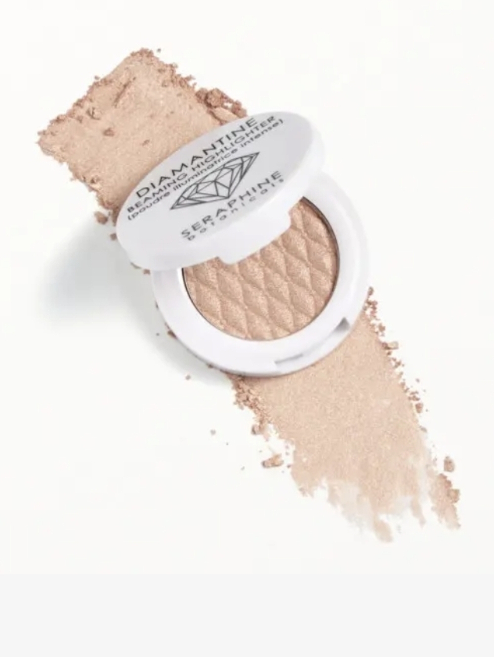 Seraphine Botanicals Diamantine Beaming Highlighter: Oyster, .07oz (Travel), NIB - Picture 2 of 6